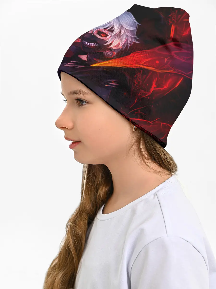 Детская шапка / Ken Kaneki красные жала