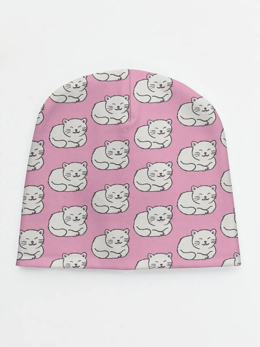 Детская шапка / Белая кошка