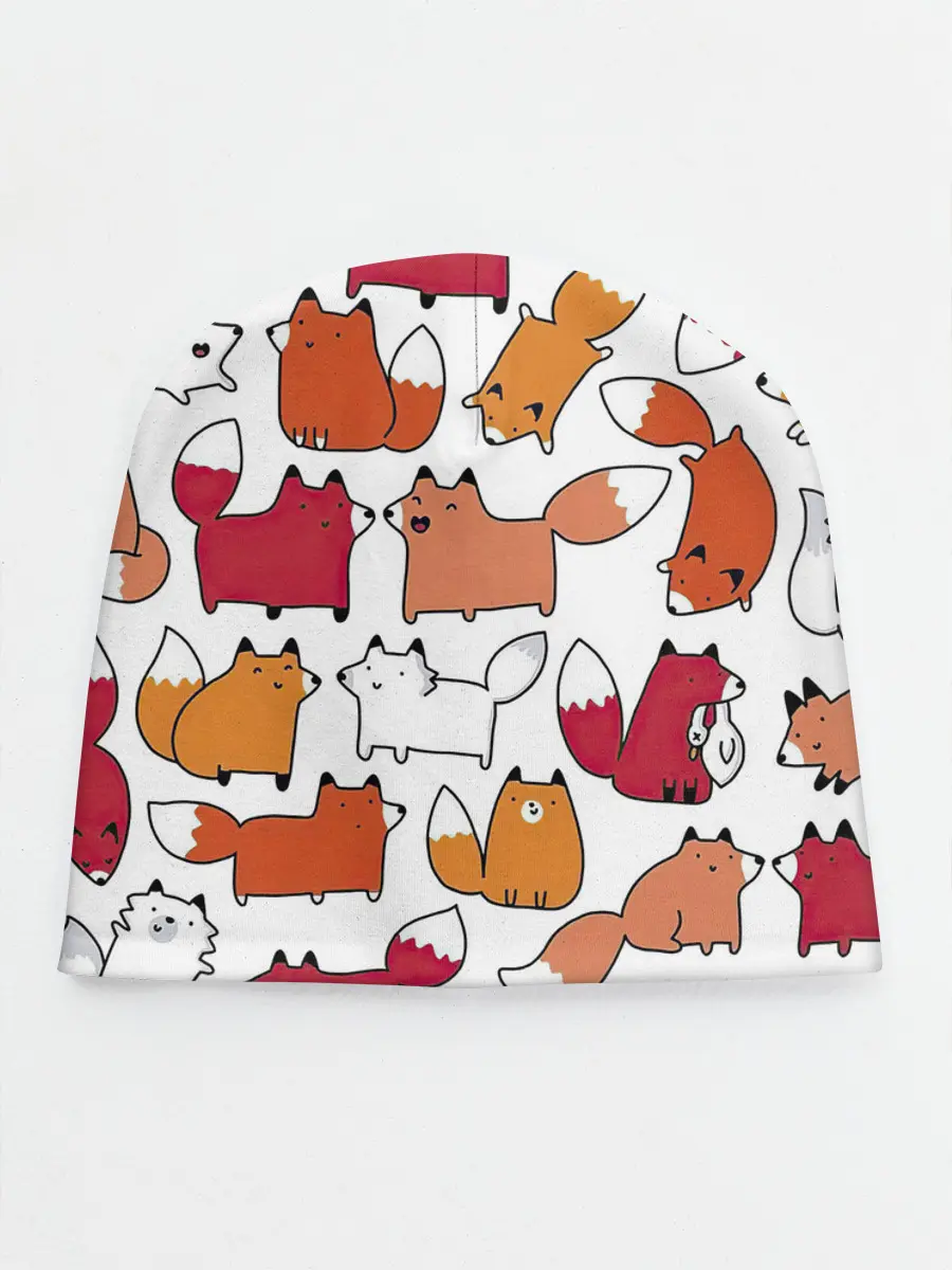 Детская шапка / Милые лисы