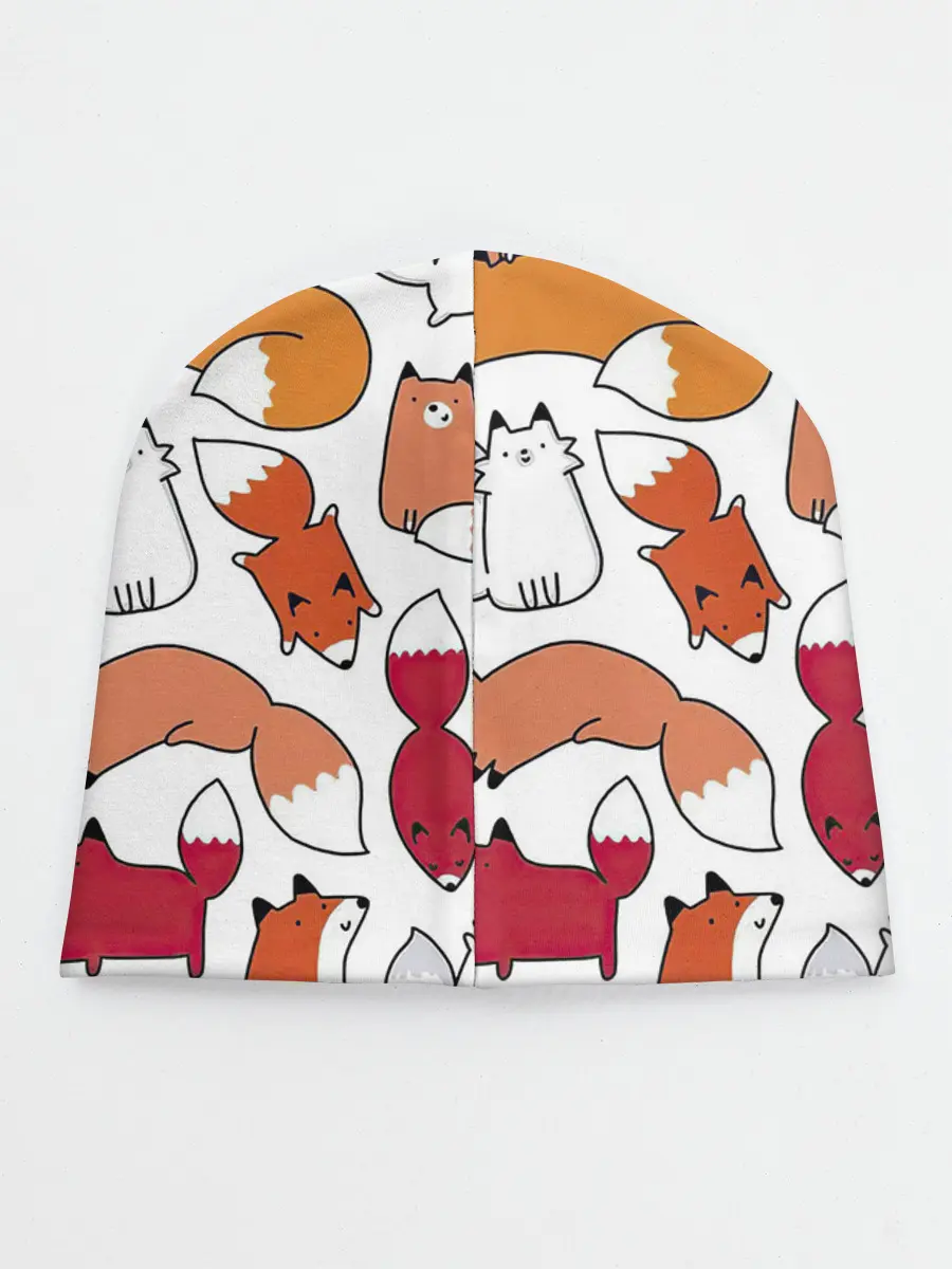 Детская шапка / Милые лисы