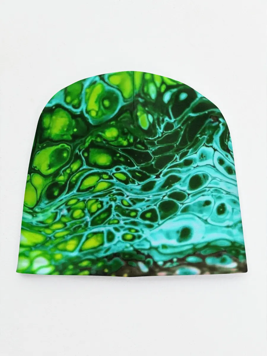 Детская шапка / Кислотные разводы краски