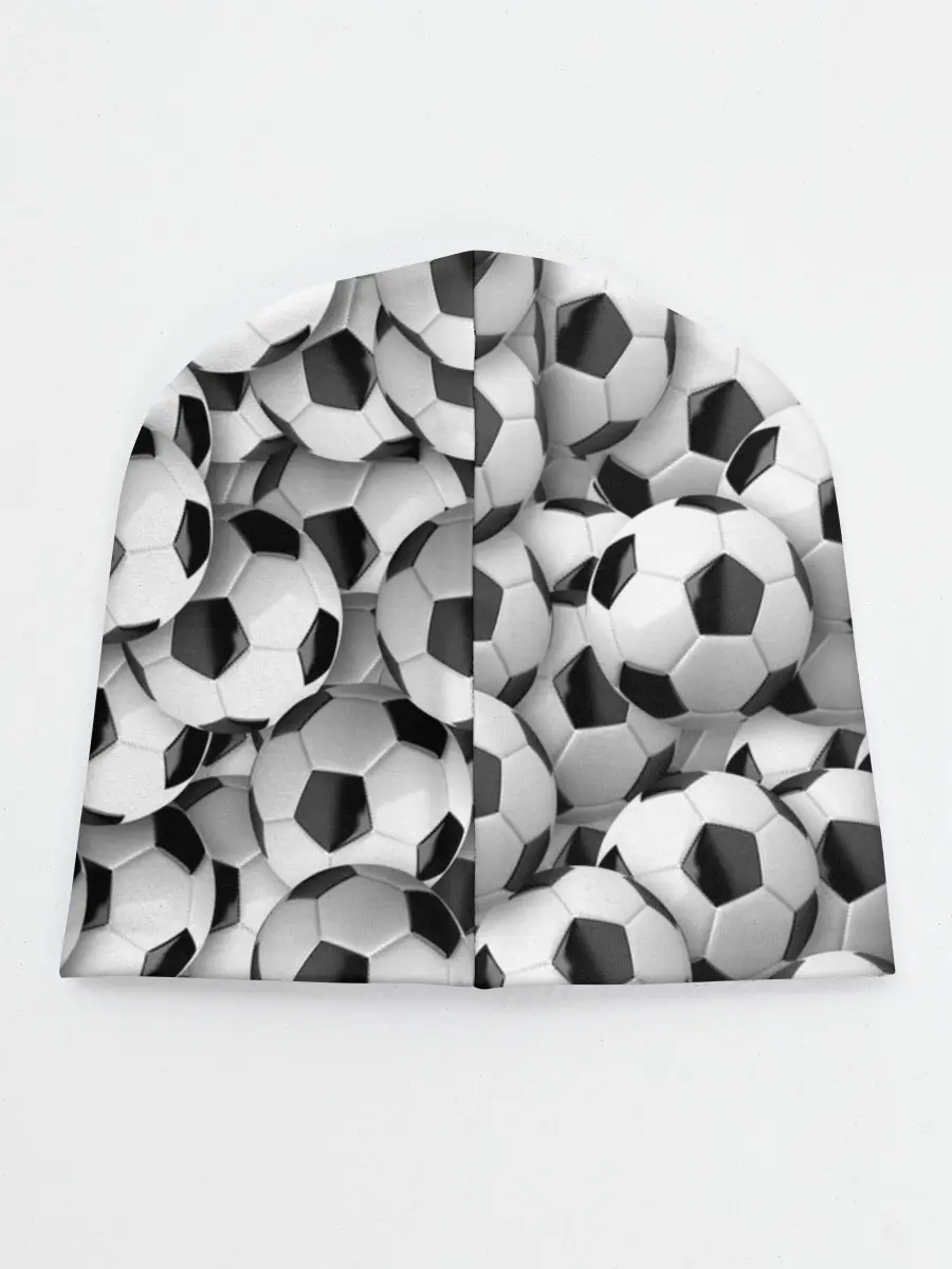 Детская шапка / футбольные мячи много