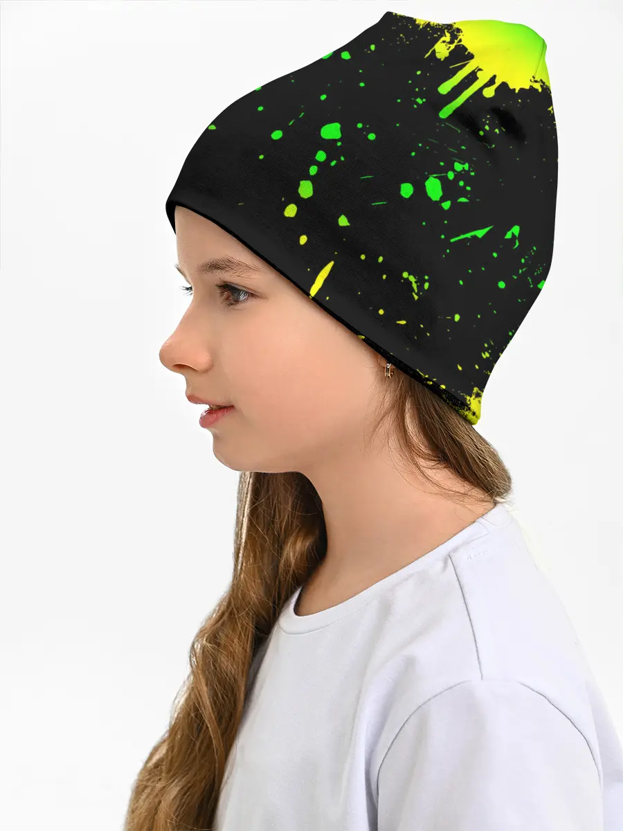 Детская шапка / НЕОНОВЫЕ ПОДТЕКИ