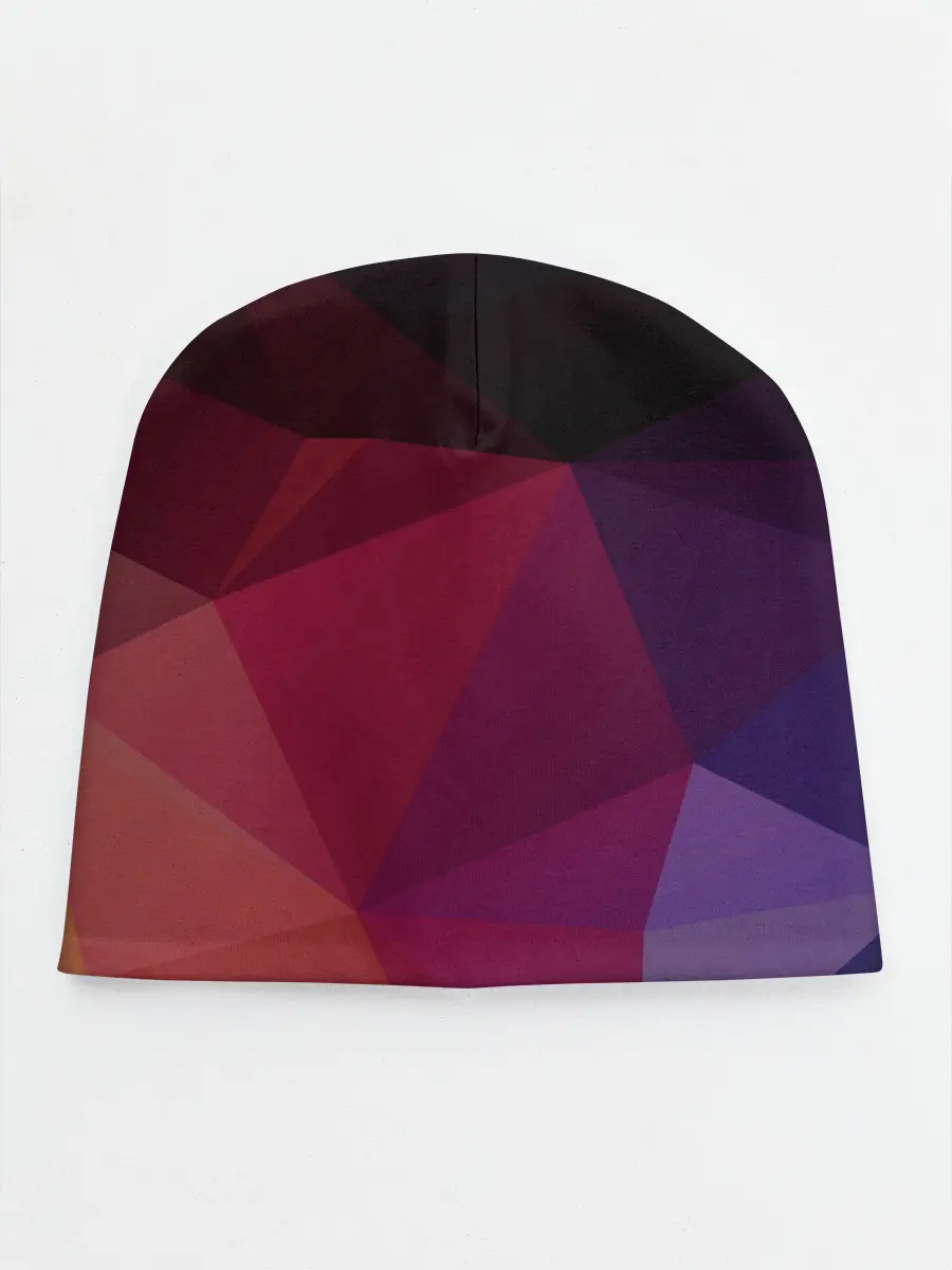 Детская шапка / Полигональный фон