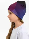 Детская шапка / Полигональный фон