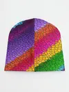 Детская шапка / Яркая мозаика радуга диагональ
