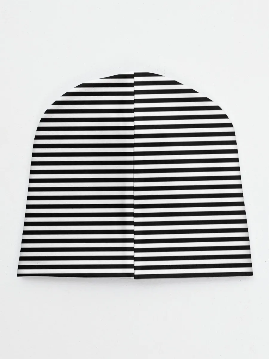 Детская шапка / В ЧЕРНО-БЕЛУЮ ПОЛОСКУ