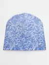 Детская шапка / Волны на голубом фоне