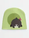 Детская шапка / Прикольная панда с бабочкой