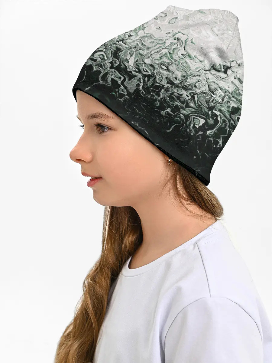 Детская шапка / Разводы жидкость абстракция