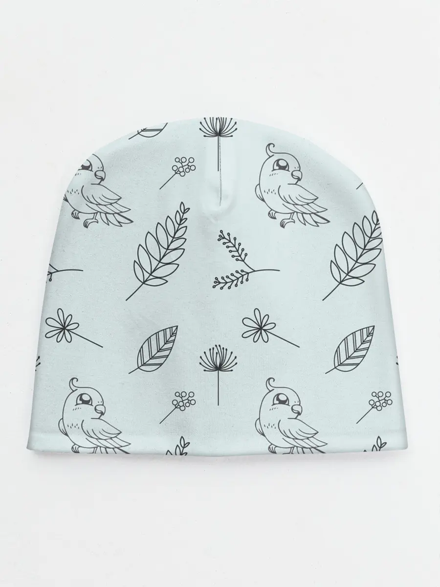 Детская шапка / Милые птички