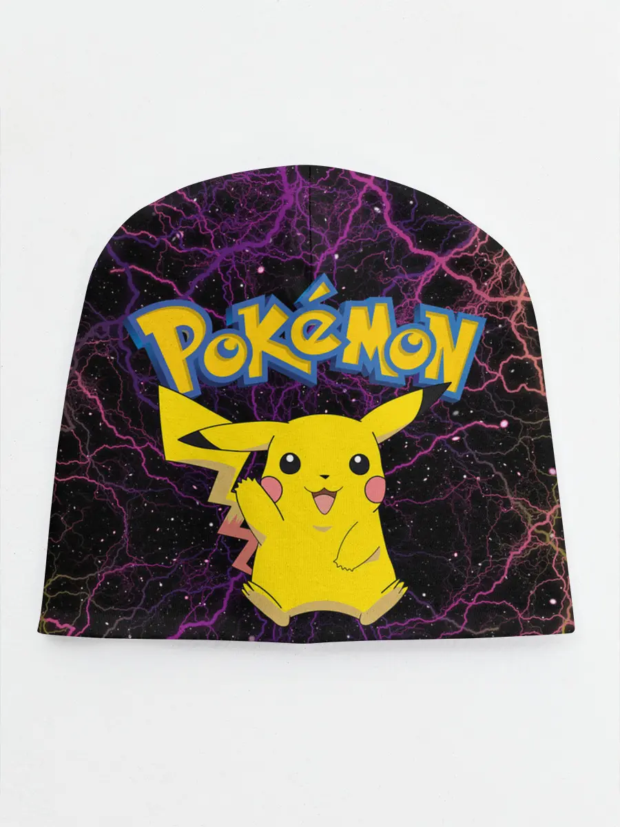 Детская шапка / Цветные молнии Пикачу