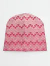 Детская шапка / узор милые сердца зигзагами