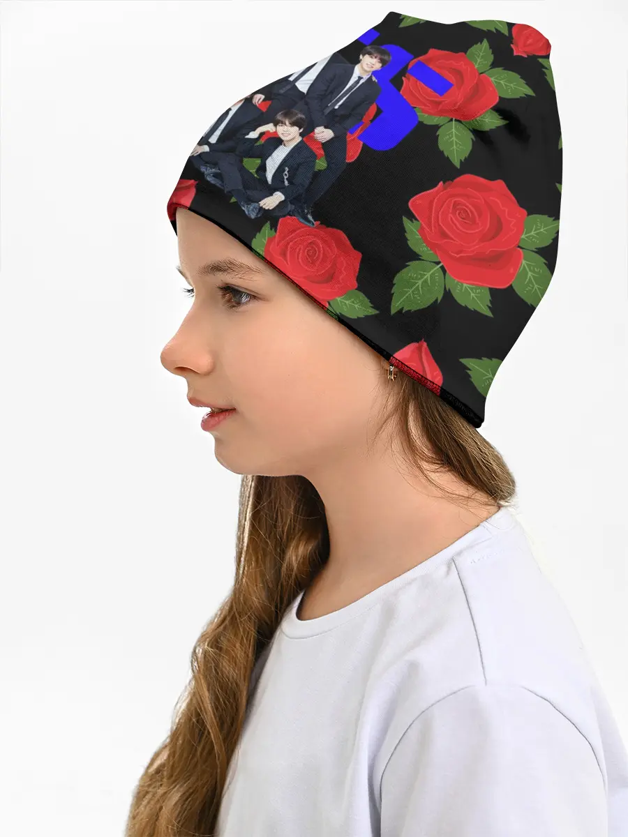 Детская шапка / BTS Roses | Black