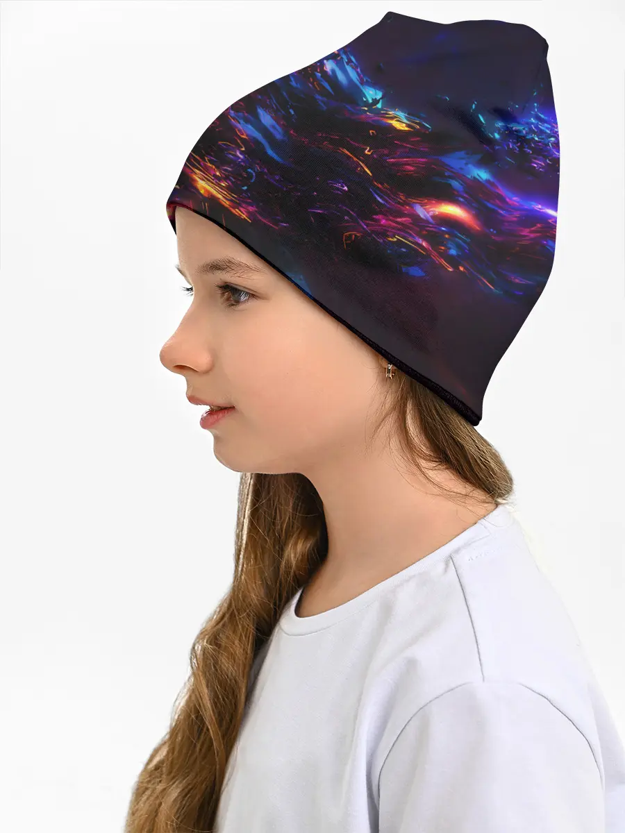 Детская шапка / ФРАКТАЛЬНЫЙ НЕОН