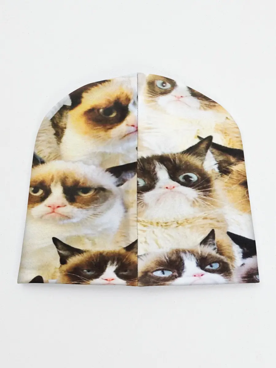 Детская шапка / КОТ МЕМ