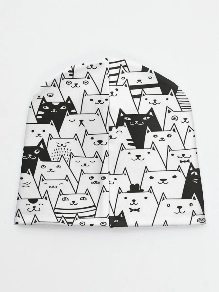 Детская шапка / КОТЫ WHITE