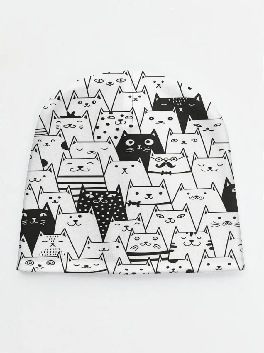 Детская шапка / КОТЫ BLACK