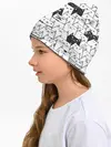 Детская шапка / КОТЫ BLACK
