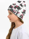 Детская шапка / Черный котик