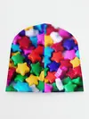 Детская шапка / Разноцветные звездочки звезды