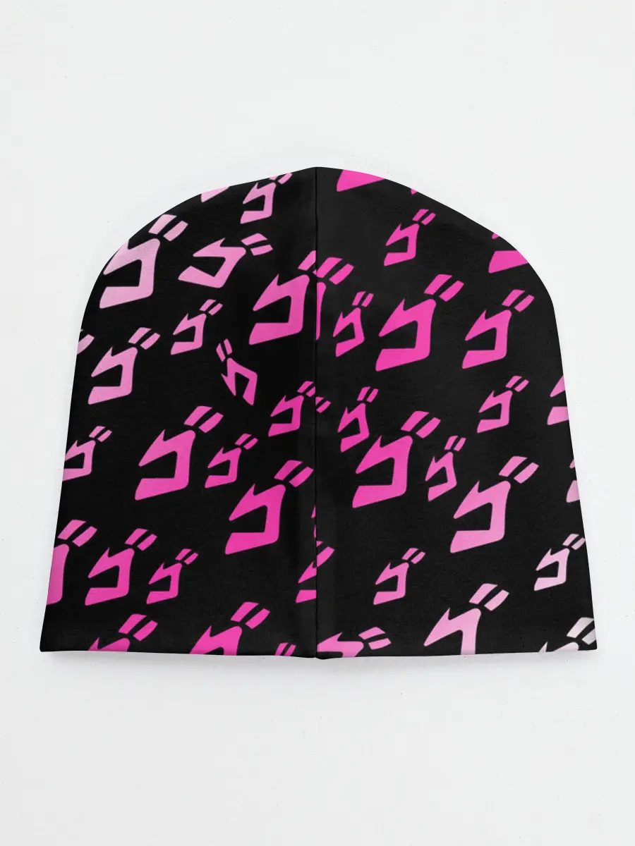 Детская шапка / Паттерн джоджо белорозовый