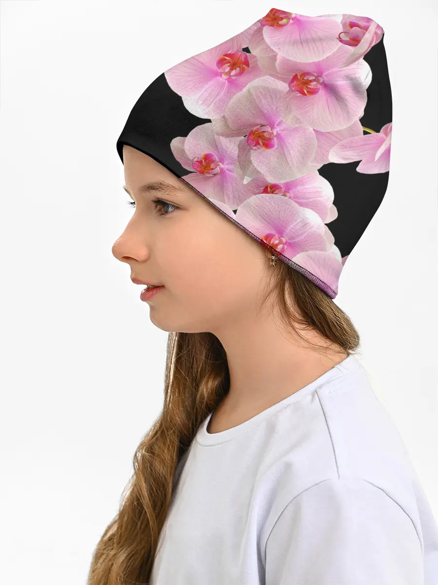 Детская шапка / Орхидеи в ночи