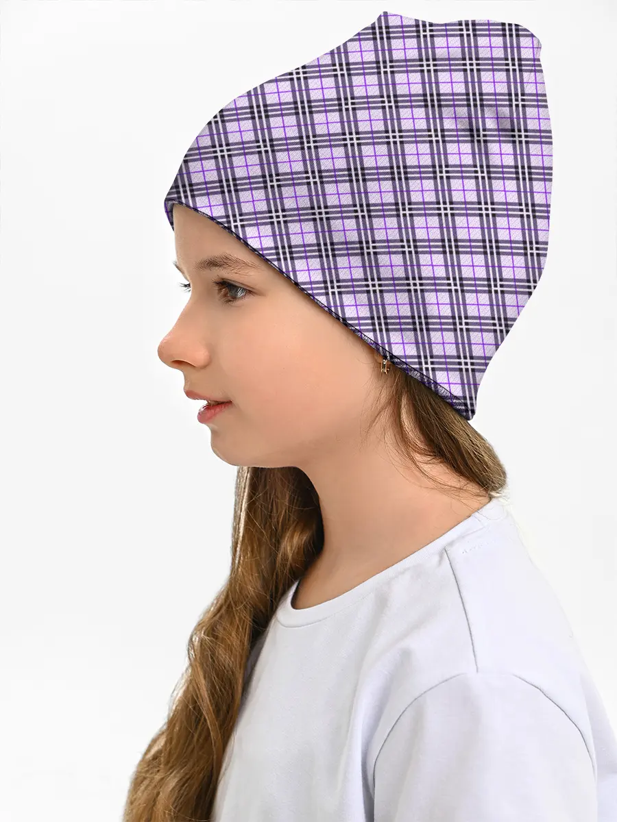 Детская шапка / Костюм в клетку