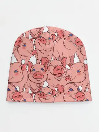 Детская шапка / Свиньи