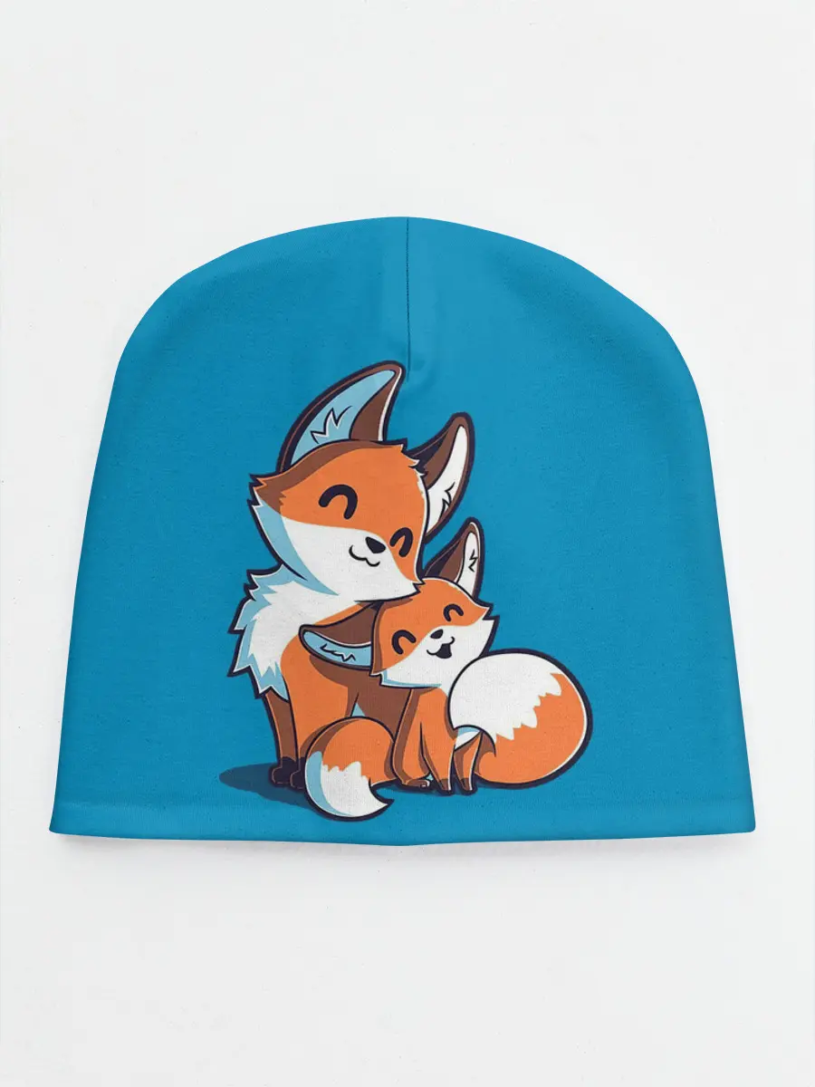 Детская шапка / Лисья семья