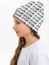 Детская шапка / Логотип джо джо паттерн черно-белый