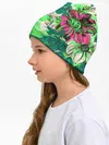 Детская шапка / Цветы в неоне