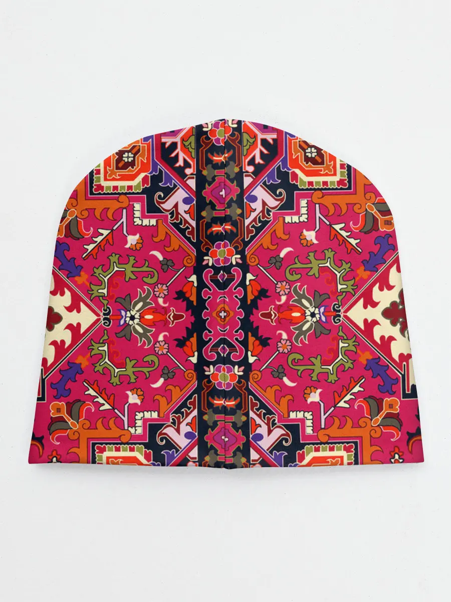 Детская шапка / Бордовый ковер