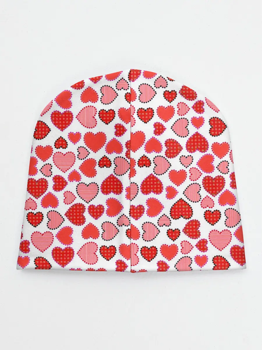 Детская шапка / Сердечки паттерн