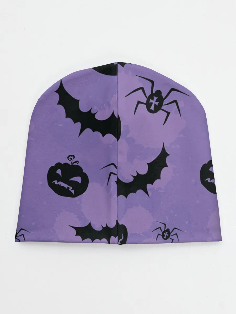 Детская шапка / Фиолетовый хэллоуин