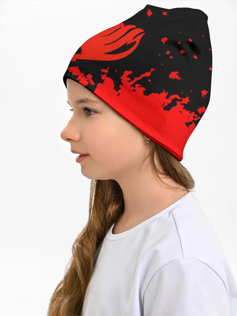 Детская шапка / Хвост Феи красные зоны