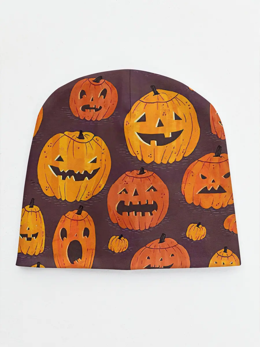 Детская шапка / Весёлые тыквы