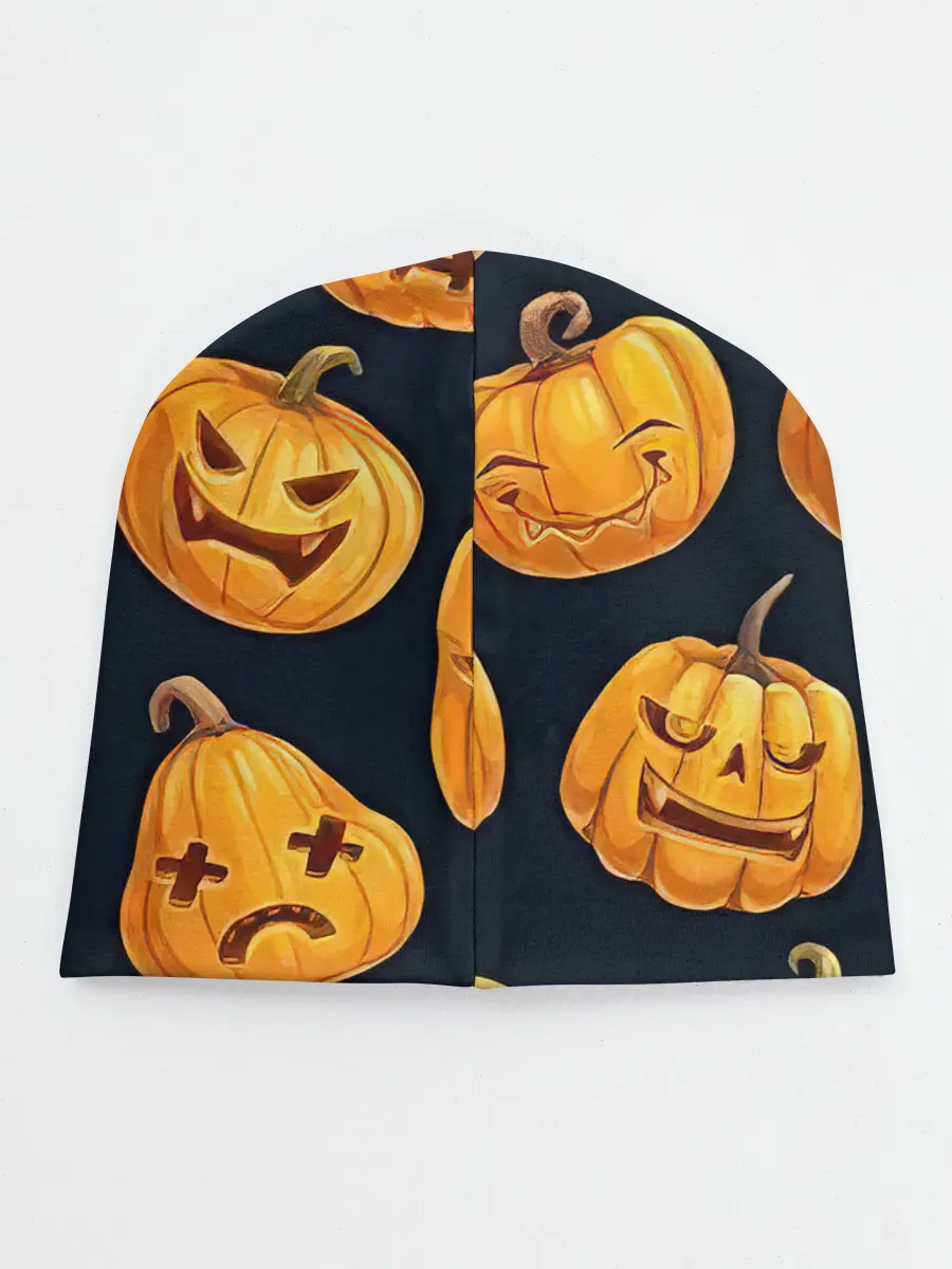 Детская шапка / Праздничные тыквы