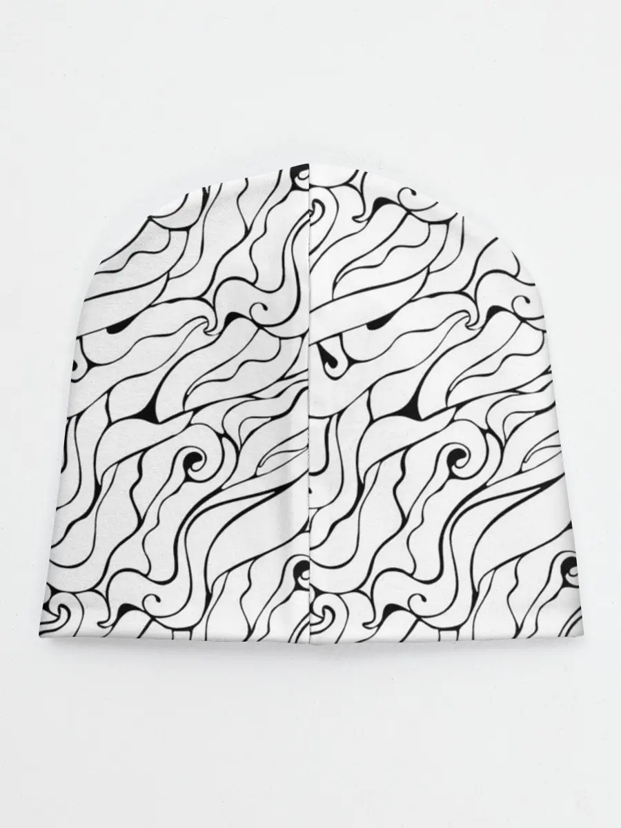 Детская шапка / Черно-белые узоры