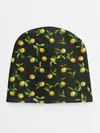 Детская шапка / Лимончики на черном