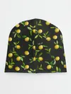 Детская шапка / Лимончики на черном