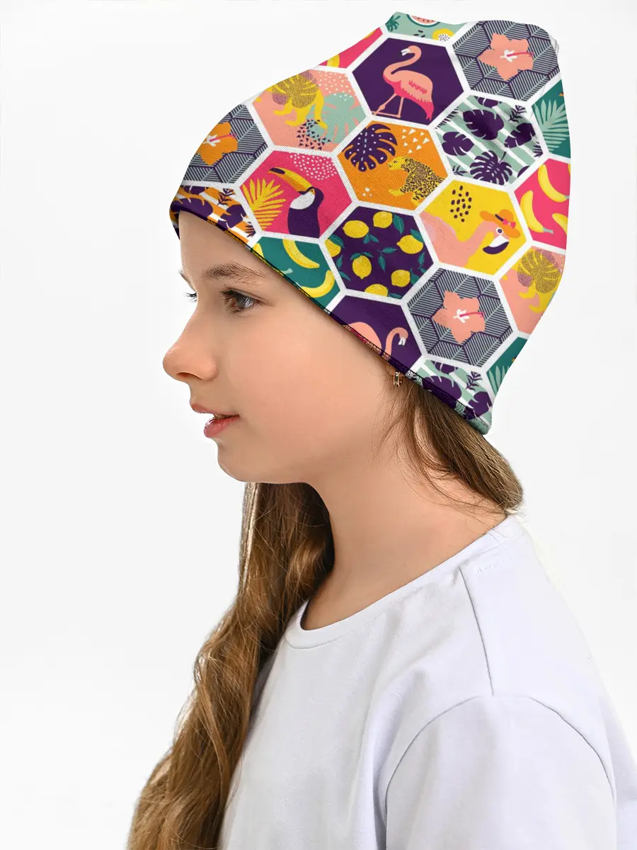 Детская шапка / Тропические соты