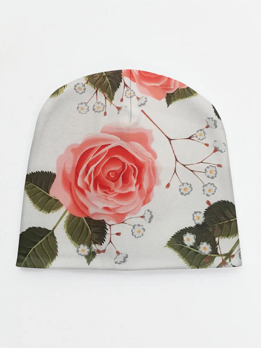 Детская шапка / Нежные розы