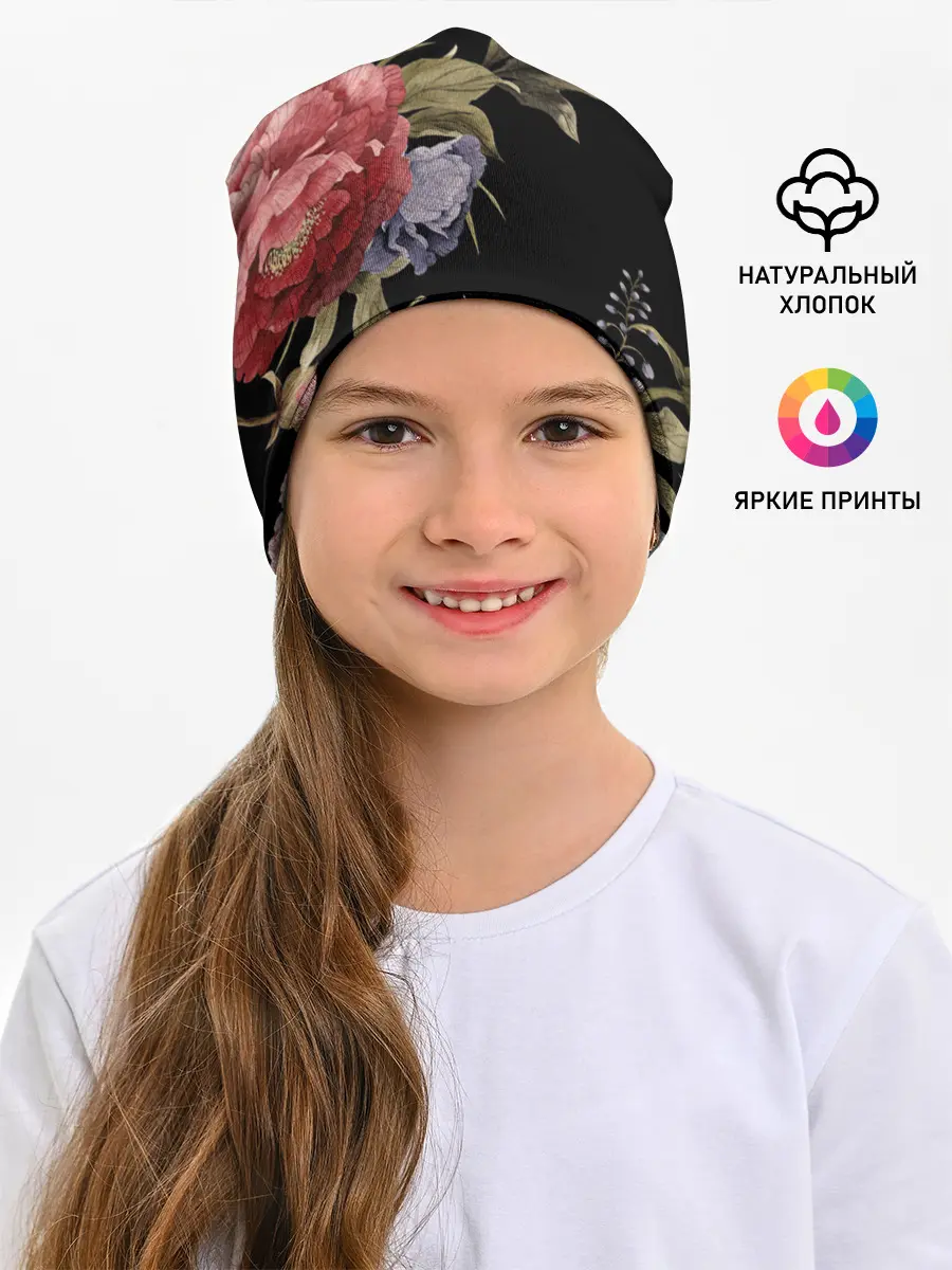 Детская шапка / Цветы