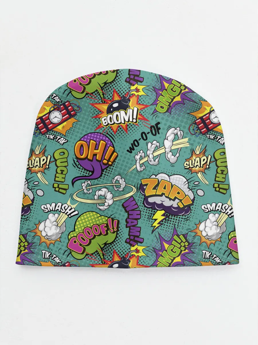 Детская шапка / Pop art comics
