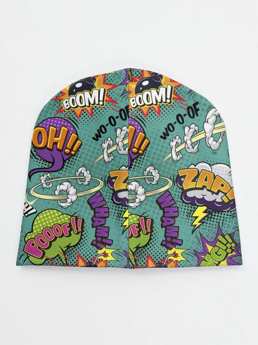 Детская шапка / Pop art comics