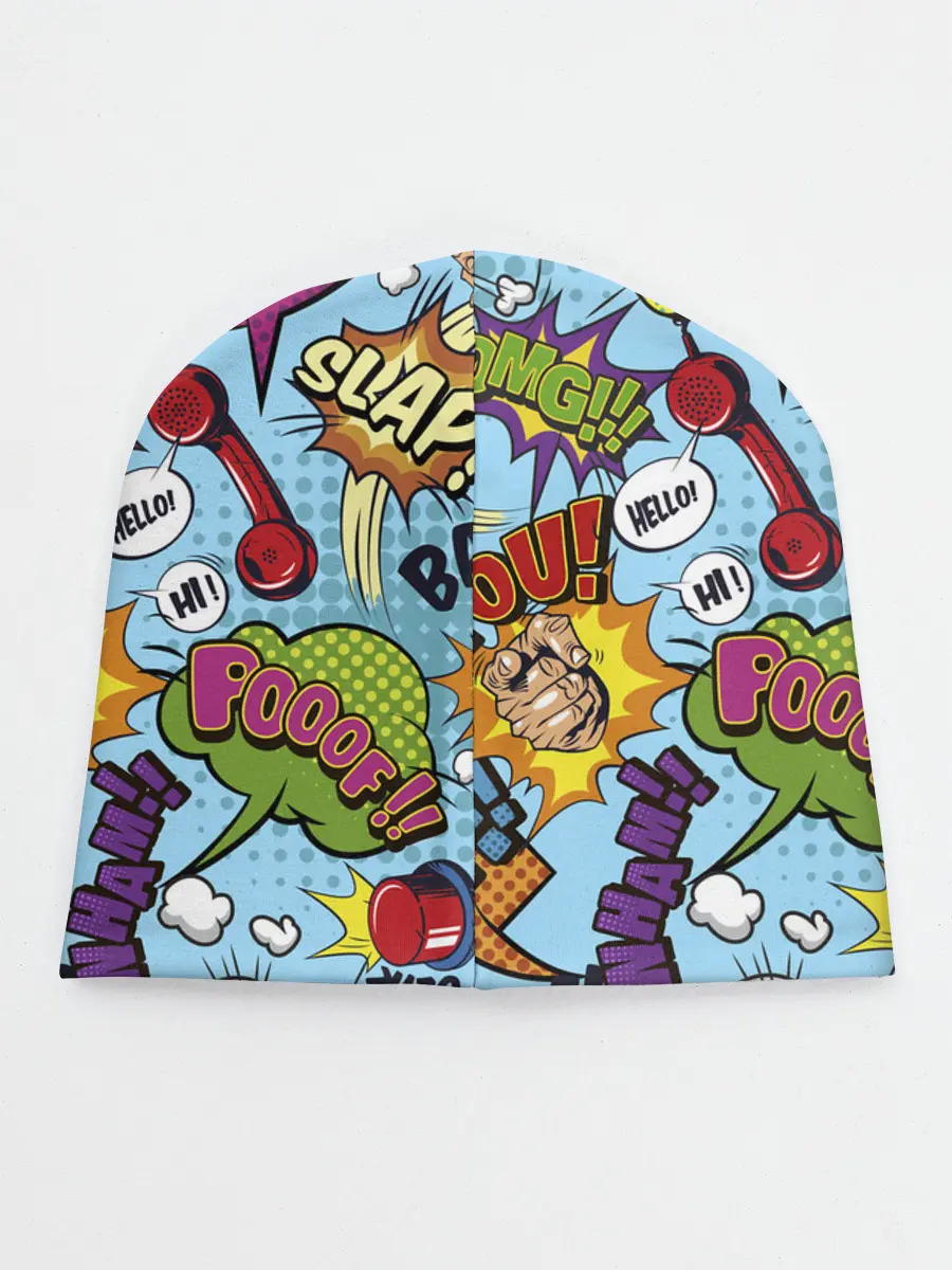 Детская шапка / Pop art comics