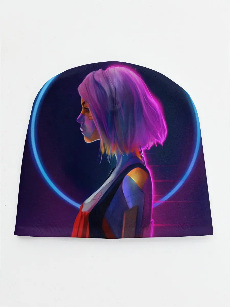 Детская шапка / Девушка в неоне