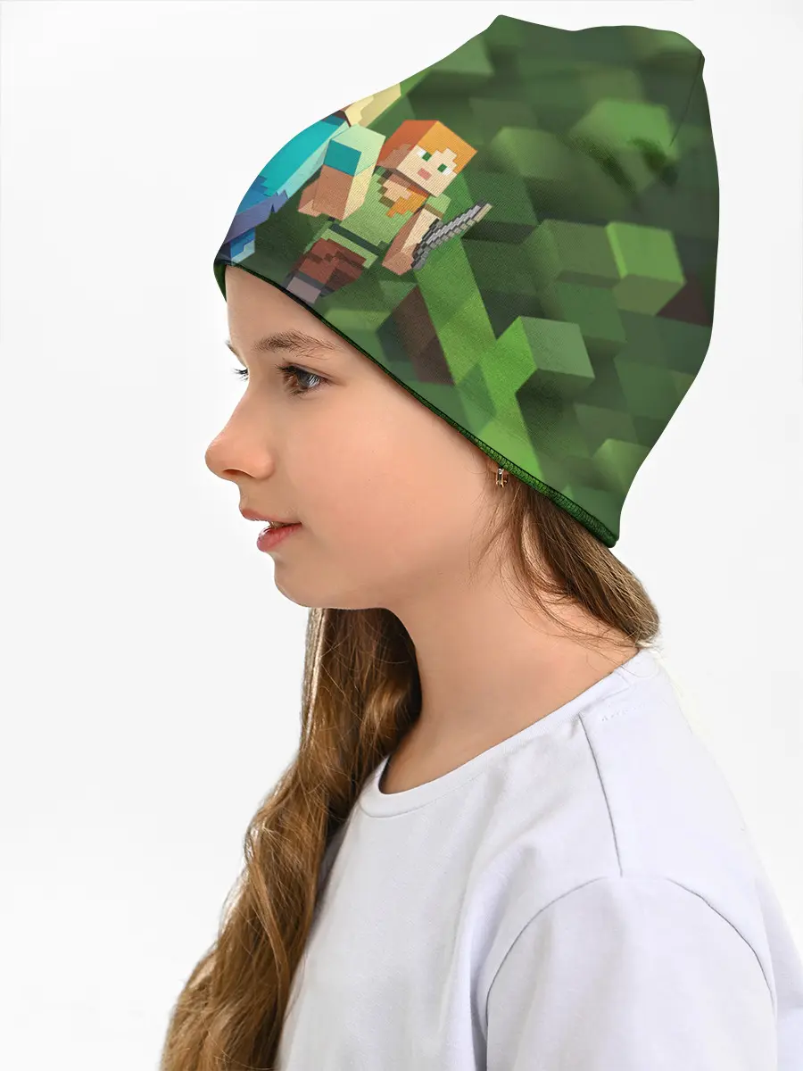 Детская шапка / minecraft