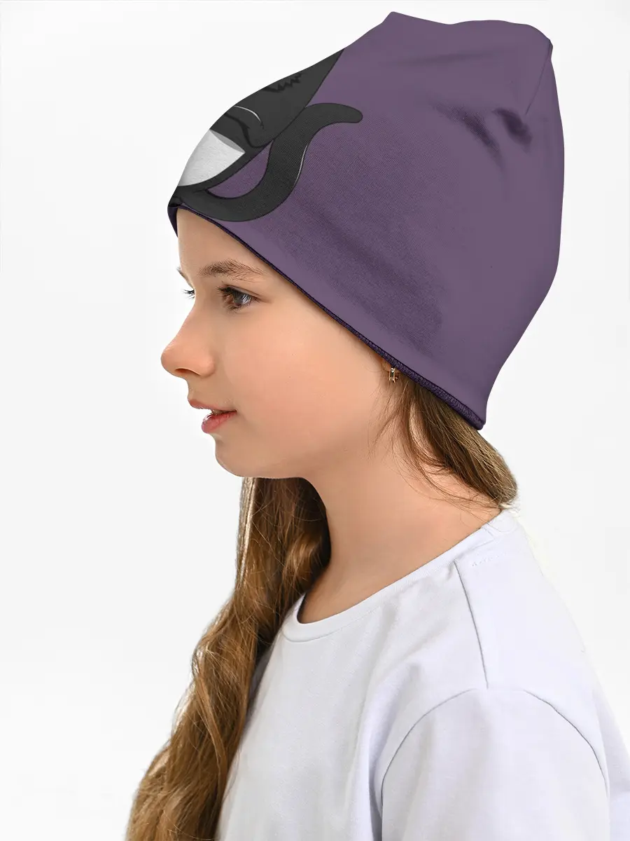 Детская шапка / Довольный кот